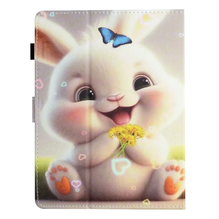 For 10 inch Coloured Drawing Stitching Leather Tablet Case(Rabbit) - 10 - 11 inch by PMC TechLife | Online Shopping South Africa | PMC TechLife | Buy Now Pay Later Mobicred