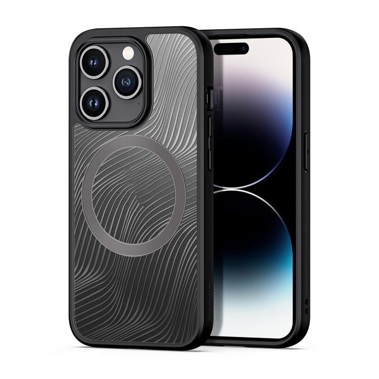 For iPhone 15 Pro DUX DUCIS Aimo Mag Series TPU + PC MagSafe Frosted Feel Phone Case(Black) - iPhone 15 Pro Cases by DUX DUCIS | Online Shopping South Africa | PMC Jewellery | Buy Now Pay Later Mobicred