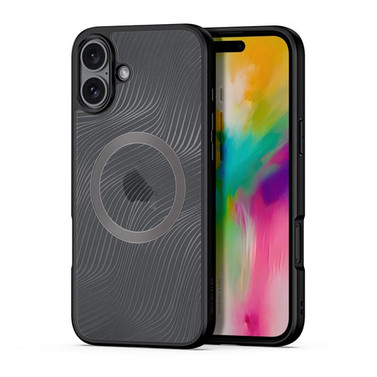 For iPhone 16 Plus DUX DUCIS Aimo Mag Series TPU + PC MagSafe Frosted Feel Phone Case(Black) - iPhone 16 Plus Cases by DUX DUCIS | Online Shopping South Africa | PMC Jewellery | Buy Now Pay Later Mobicred