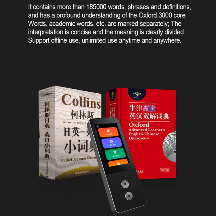 T9 Pro Smart and Precise Translator Supports 134 Languages with Offline Translation/Photo Translation(Black) -  by PMC TechLife | Online Shopping South Africa | PMC TechLife | Buy Now Pay Later Mobicred
