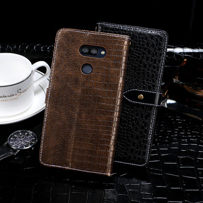 For LG K40S idewei Crocodile Texture Horizontal Flip Leather Case with Holder & Card Slots & Wallet(Black) - LG by idewei | Online Shopping South Africa | PMC Jewellery | Buy Now Pay Later Mobicred