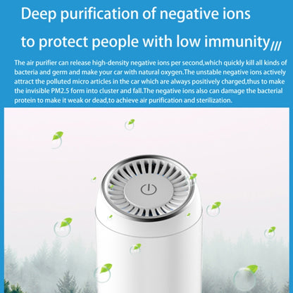 Y-20 Desktop Car Negative Ion Air Purifier(Black) - Air Purifier by PMC Jewellery | Online Shopping South Africa | PMC Jewellery