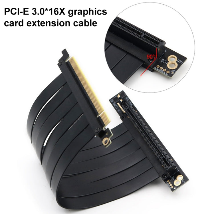 PCI-E 3.0 16X 90 Degree Graphics Card Extension Cable, Length:40cm -  by PMC Jewellery | Online Shopping South Africa | PMC Jewellery | Buy Now Pay Later Mobicred