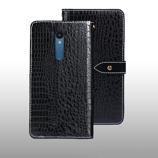 For Sharp Rouvo V idewei Crocodile Texture Leather Phone Case(Black) - More Brand by idewei | Online Shopping South Africa | PMC Jewellery | Buy Now Pay Later Mobicred