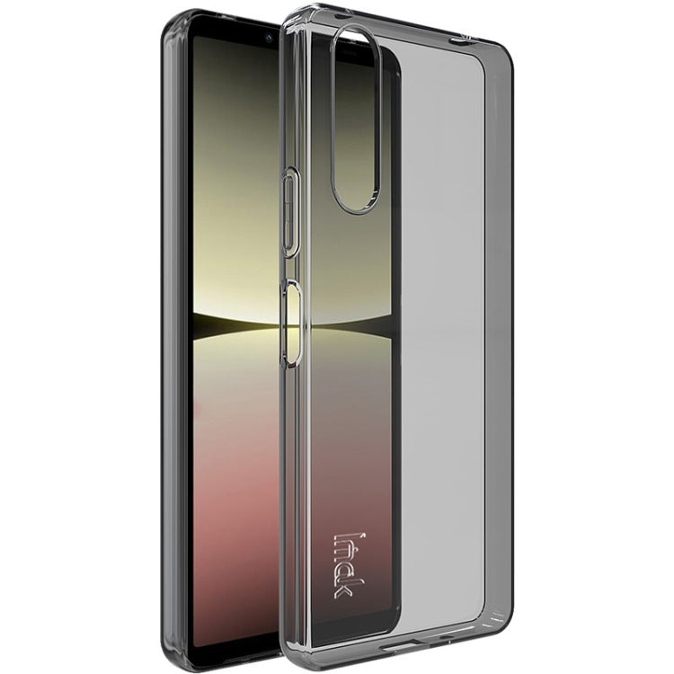 For Sony Xperia 10 V IMAK UX-5 Series TPU Phone Case(Transparent Black) - Sony Cases by imak | Online Shopping South Africa | PMC Jewellery