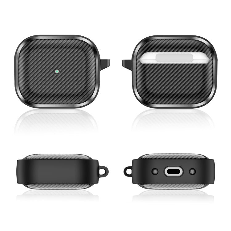 For AirPods 3 Photo Frame Carbon Fiber Series Earphone Case(Black) - For AirPods 3 by PMC Jewellery | Online Shopping South Africa | PMC Jewellery | Buy Now Pay Later Mobicred