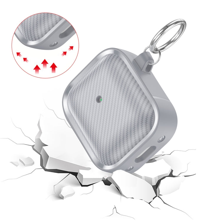 For AirPods 1 / 2 Photo Frame Carbon Fiber Series Earphone Case(Dark Grey) - For AirPods 1/2 by PMC Jewellery | Online Shopping South Africa | PMC Jewellery | Buy Now Pay Later Mobicred