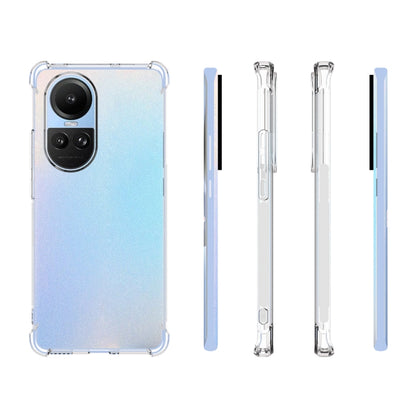 For OPPO Reno10 / 10 Pro Global Shockproof Non-slip Thickening TPU Phone Case(Transparent) - OPPO Cases by PMC Jewellery | Online Shopping South Africa | PMC Jewellery | Buy Now Pay Later Mobicred