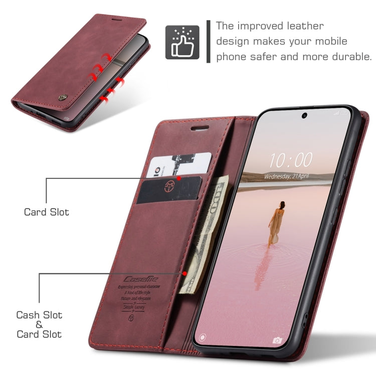 For Xiaomi 13 CaseMe 013 Multifunctional Horizontal Flip Leather Phone Case(Wine Red) - Xiaomi Cases by CaseMe | Online Shopping South Africa | PMC Jewellery | Buy Now Pay Later Mobicred