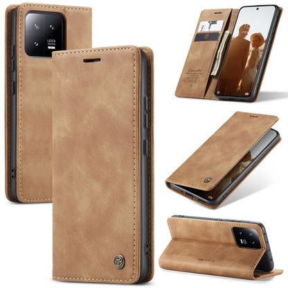 For Xiaomi 13 CaseMe 013 Multifunctional Horizontal Flip Leather Phone Case(Brown) - Xiaomi Cases by CaseMe | Online Shopping South Africa | PMC Jewellery | Buy Now Pay Later Mobicred