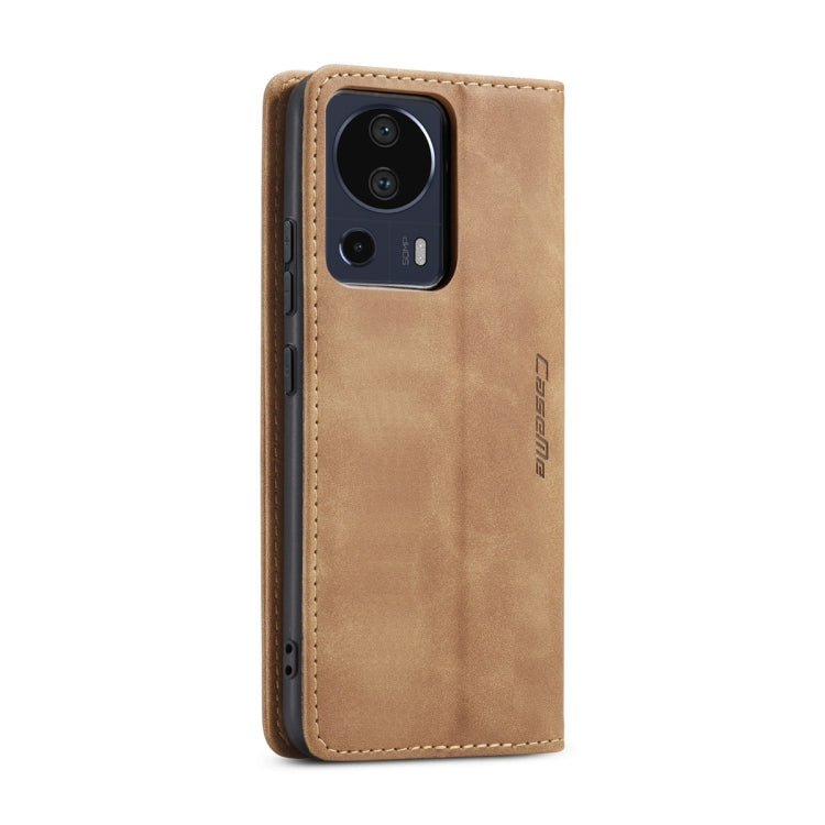 For Xiaomi 13 Lite CaseMe 013 Multifunctional Horizontal Flip Leather Phone Case(Brown) - Xiaomi Cases by CaseMe | Online Shopping South Africa | PMC Jewellery | Buy Now Pay Later Mobicred