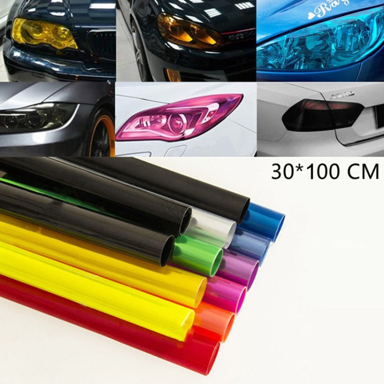 2pcs Car Headlight Protective Film Tail Light Film Motorcycle Fog Light Film, Size:30 x 100cm(Fluorescent Yellow) - Auto Film by PMC TechLife | Online Shopping South Africa | PMC TechLife | Buy Now Pay Later Mobicred