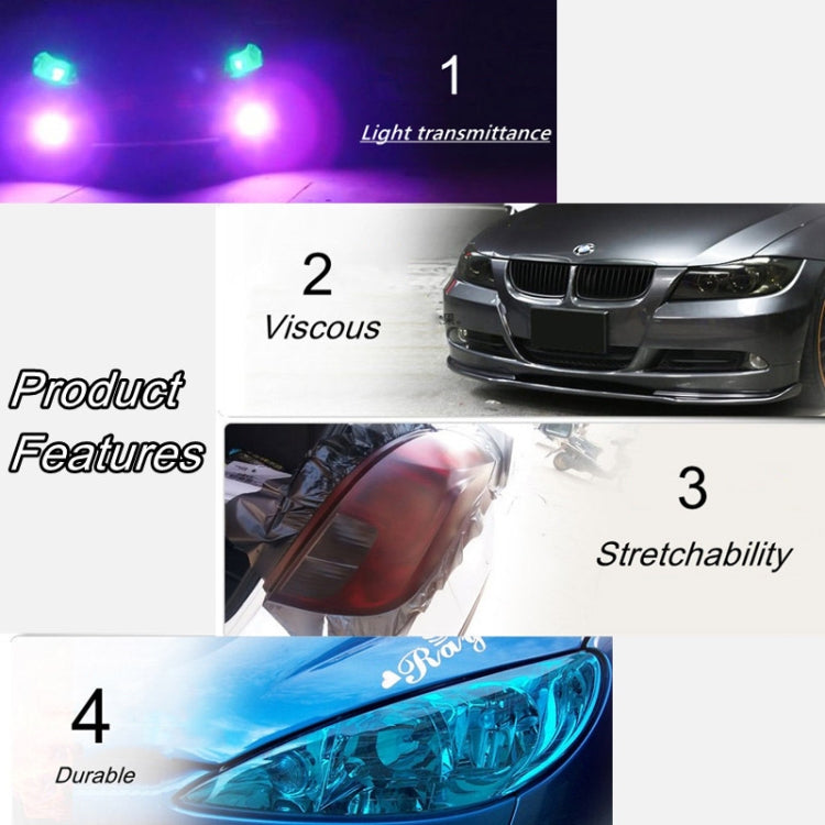 2pcs Car Headlight Protective Film Tail Light Film Motorcycle Fog Light Film, Size:30 x 100cm(Pink) - Auto Film by PMC TechLife | Online Shopping South Africa | PMC TechLife | Buy Now Pay Later Mobicred