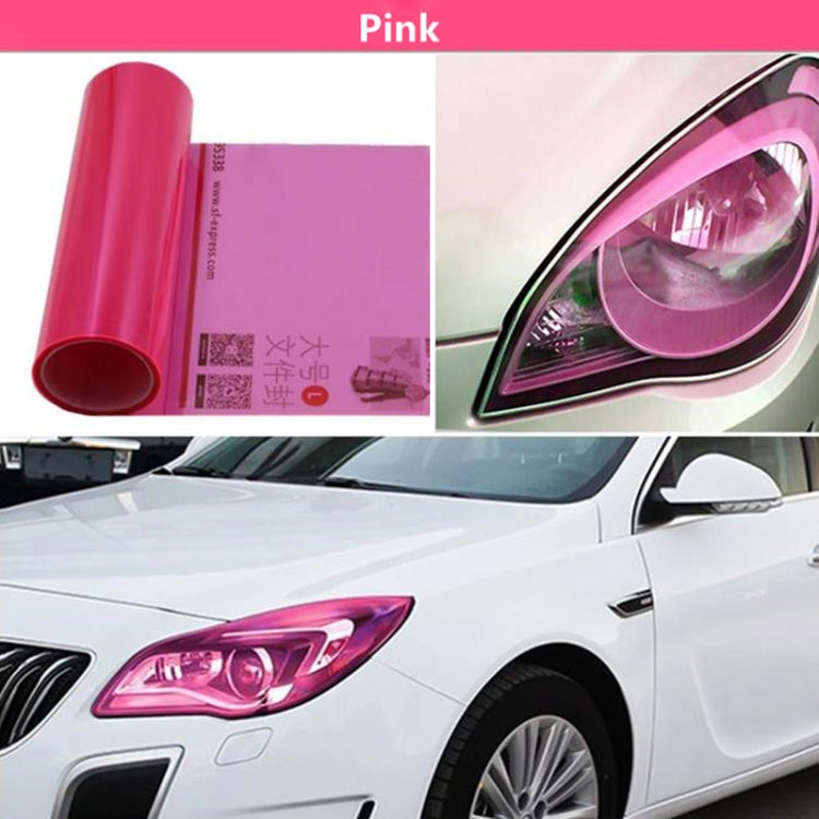 2pcs Car Headlight Protective Film Tail Light Film Motorcycle Fog Light Film, Size:30 x 100cm(Orange) - Auto Film by PMC TechLife | Online Shopping South Africa | PMC TechLife | Buy Now Pay Later Mobicred