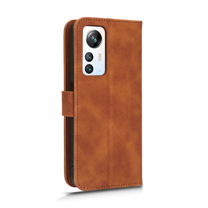 For Blackview A85 Skin Feel Magnetic Flip Leather Phone Case(Brown) - More Brand by PMC Jewellery | Online Shopping South Africa | PMC Jewellery | Buy Now Pay Later Mobicred