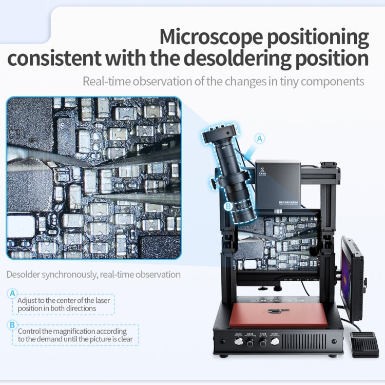 Mega-idea Intelligent Infrared Laser Desoldering Machine, Model:Without Microscope Set(US Plug) - free shipping - PMC TechLife - Order now!