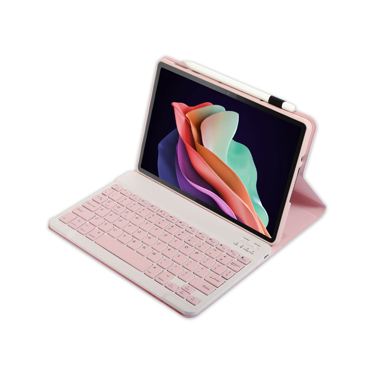 For Huawei MatePad 11 2023 AHW13 Lambskin Texture Ultra-thin Detachable Bluetooth Keyboard Leather Case(Pink) - Huawei Keyboard by PMC TechLife | Online Shopping South Africa | PMC TechLife