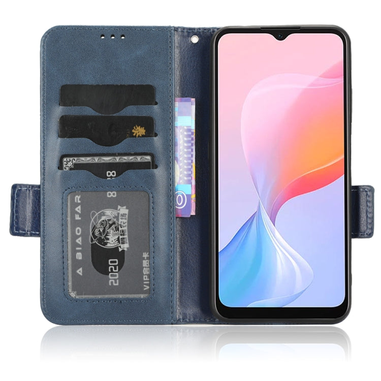 For Blackview A85 Symmetrical Triangle Leather Phone Case(Blue) - More Brand by PMC Jewellery | Online Shopping South Africa | PMC Jewellery | Buy Now Pay Later Mobicred