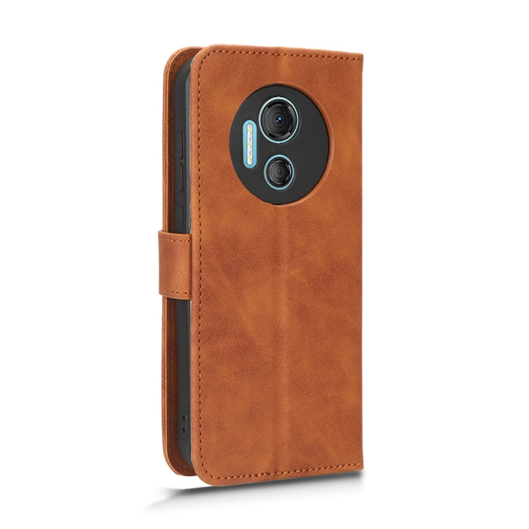 For Doogee X97 / X97 Pro Skin Feel Magnetic Flip Leather Phone Case(Brown) - Doogee Cases by PMC Jewellery | Online Shopping South Africa | PMC Jewellery | Buy Now Pay Later Mobicred