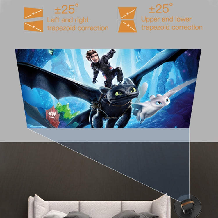 A007 Portable 1280 x 720 HD 113 ANSI Smart LED Projector, Plug:UK Plug(White) - Mini Projector by PMC TechLife | Online Shopping South Africa | PMC TechLife | Buy Now Pay Later Mobicred