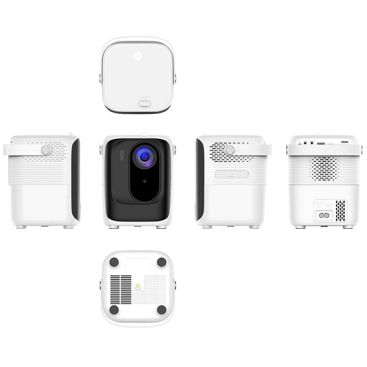 A007 Portable 1280 x 720 HD 113 ANSI Smart LED Projector, Plug:UK Plug(White) - Mini Projector by PMC TechLife | Online Shopping South Africa | PMC TechLife | Buy Now Pay Later Mobicred