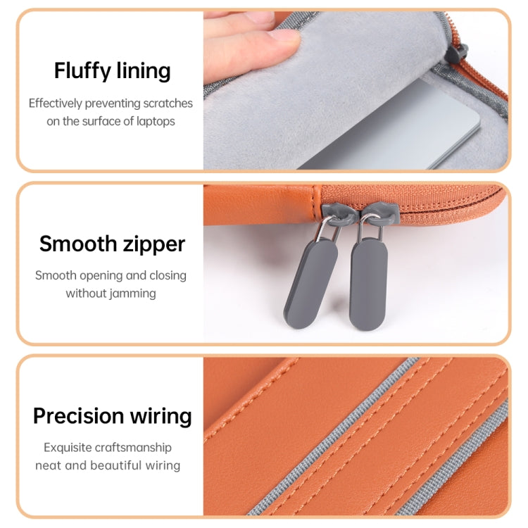 Waterproof PU Laptop Bag Inner Bag, Size:15 inch(Rose Gold) - Other by PMC Jewellery | Online Shopping South Africa | PMC Jewellery | Buy Now Pay Later Mobicred