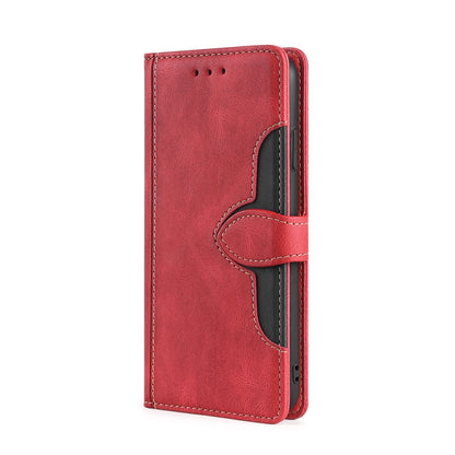 For Blackview A52 Skin Feel Magnetic Buckle Leather Phone Case(Red) - More Brand by PMC Jewellery | Online Shopping South Africa | PMC Jewellery | Buy Now Pay Later Mobicred