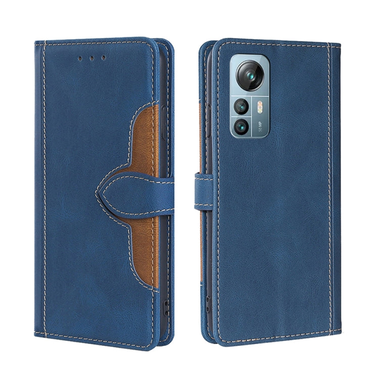 For Blackview A85 Skin Feel Magnetic Buckle Leather Phone Case(Blue) - More Brand by PMC Jewellery | Online Shopping South Africa | PMC Jewellery | Buy Now Pay Later Mobicred