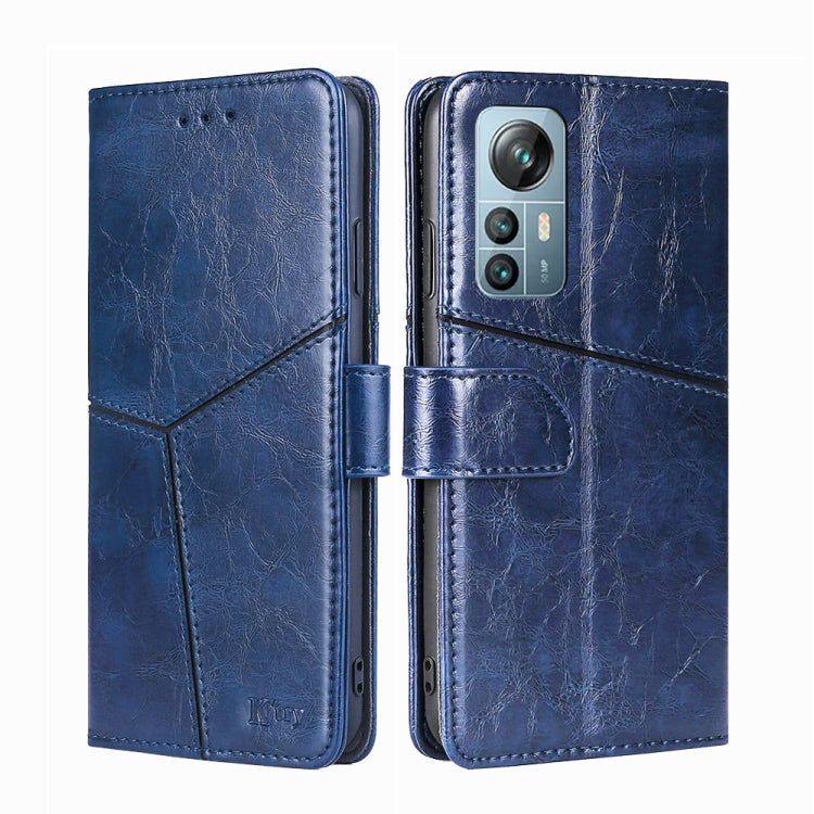 For Blackview A85 Geometric Stitching Flip Leather Phone Case(Blue) - More Brand by PMC Jewellery | Online Shopping South Africa | PMC Jewellery | Buy Now Pay Later Mobicred