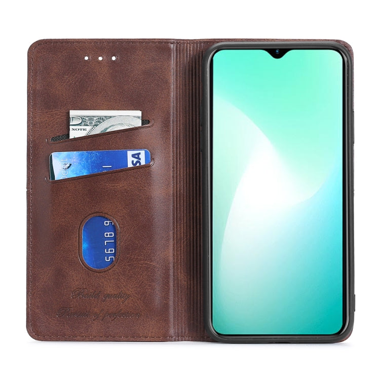 For Blackview A52 Cow Texture Magnetic Horizontal Flip Leather Phone Case(Blue) - More Brand by PMC Jewellery | Online Shopping South Africa | PMC Jewellery | Buy Now Pay Later Mobicred