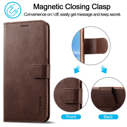 For OPPO A78 5G Global LC.IMEEKE Calf Texture Horizontal Flip Leather Case(Brown) - OPPO Cases by LC.IMEEKE | Online Shopping South Africa | PMC Jewellery