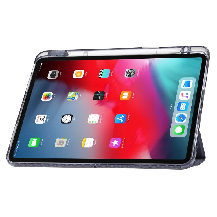 For iPad Pro 12.9 2022 / Air 13 2024 Clear Acrylic Deformation Leather Tablet Case(Ice Blue) - iPad Pro 12.9 (2022/2021) Cases by PMC Jewellery | Online Shopping South Africa | PMC Jewellery | Buy Now Pay Later Mobicred