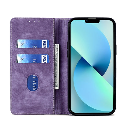 For Blackview A85 RFID Anti-theft Brush Magnetic Leather Phone Case(Purple) - More Brand by PMC Jewellery | Online Shopping South Africa | PMC Jewellery | Buy Now Pay Later Mobicred