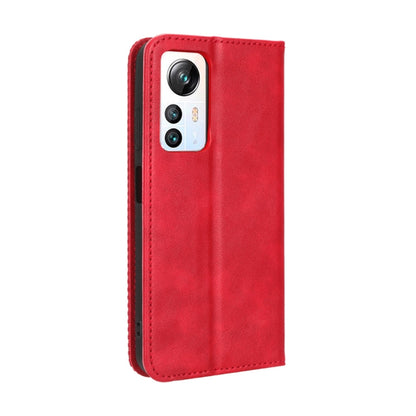 For Blackview A85 Magnetic Buckle Retro Texture Leather Phone Case(Red) - More Brand by PMC Jewellery | Online Shopping South Africa | PMC Jewellery | Buy Now Pay Later Mobicred