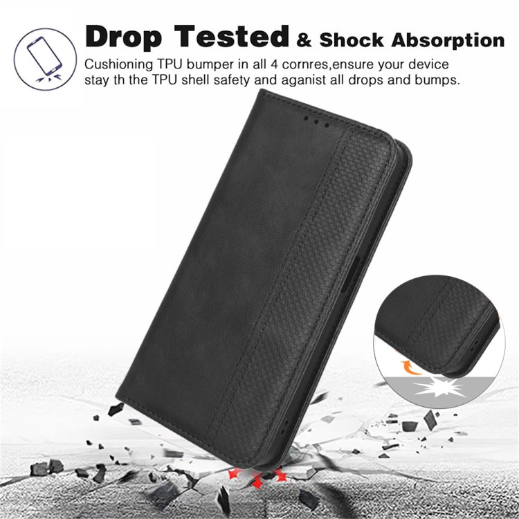 For Blackview A85 Magnetic Buckle Retro Texture Leather Phone Case(Brown) - More Brand by PMC TechLife | Online Shopping South Africa | PMC TechLife | Buy Now Pay Later Mobicred