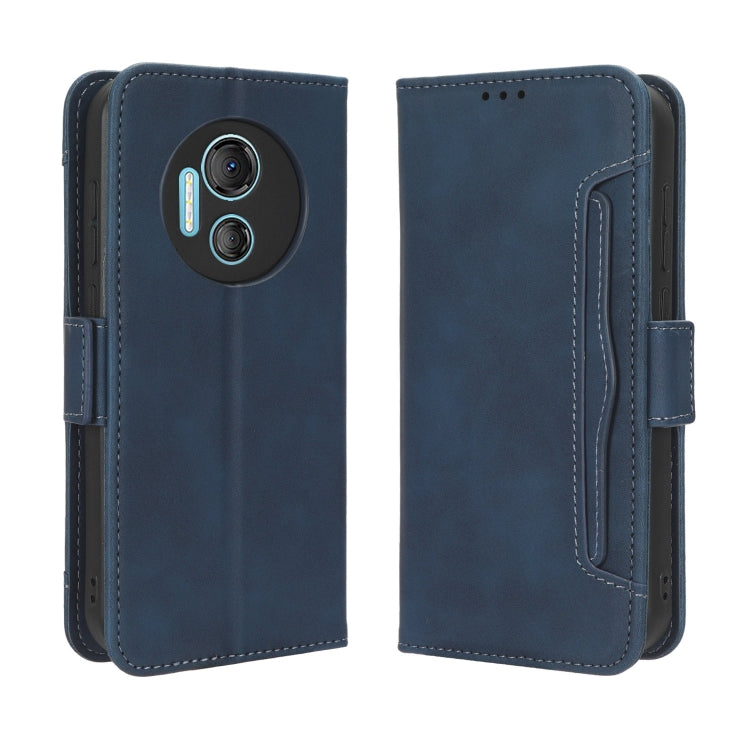 For Doogee X97 / X97 Pro Skin Feel Calf Texture Card Slots Leather Phone Case(Blue) - Doogee Cases by PMC Jewellery | Online Shopping South Africa | PMC Jewellery | Buy Now Pay Later Mobicred