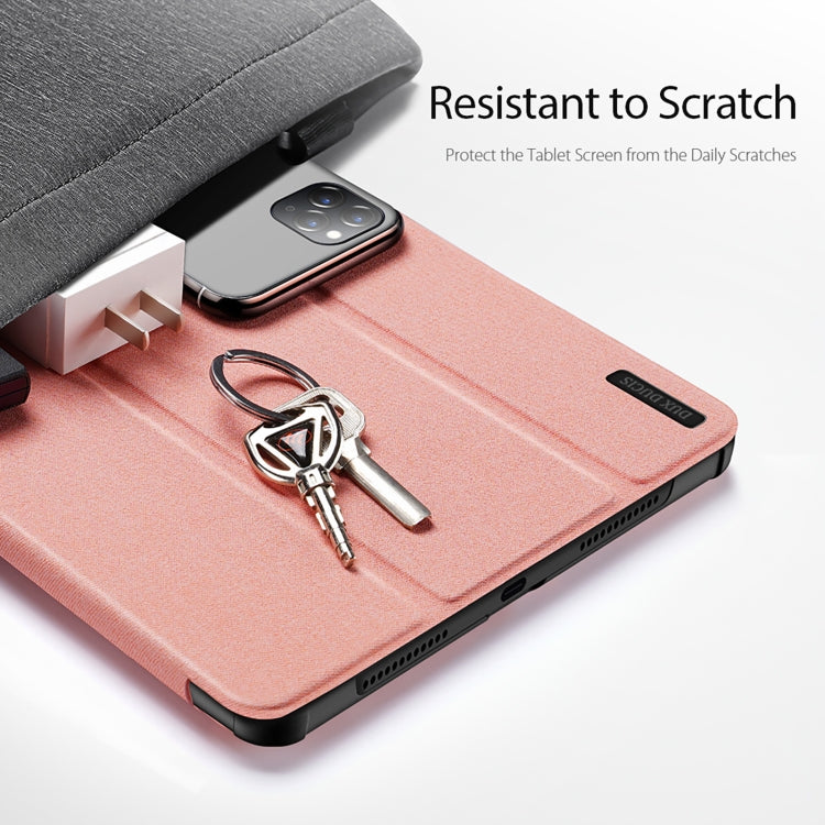 For Xiaomi Redmi Pad SE DUX DUCIS Domo Series Magnetic Flip Leather Tablet Case(Pink) - More Tablet Cases by DUX DUCIS | Online Shopping South Africa | PMC Jewellery | Buy Now Pay Later Mobicred