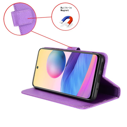 For Doogee X97 / X97 Pro Diamond Texture Leather Phone Case(Purple) - Doogee Cases by PMC Jewellery | Online Shopping South Africa | PMC Jewellery | Buy Now Pay Later Mobicred