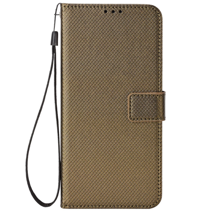 For Blackview A85 Diamond Texture Leather Phone Case(Brown) - More Brand by PMC Jewellery | Online Shopping South Africa | PMC Jewellery | Buy Now Pay Later Mobicred