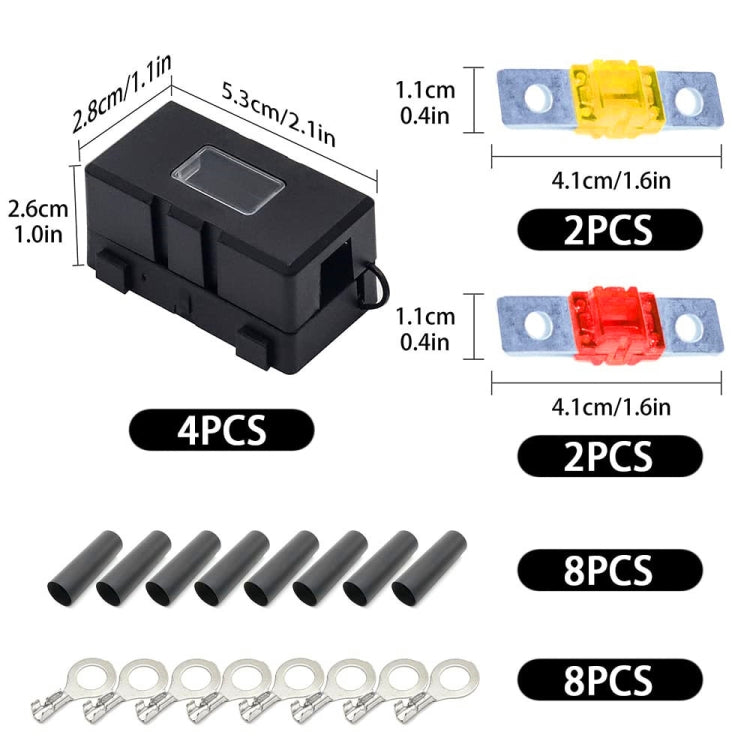 4 in 1 ANS-H Car Fuse Holder Fuse Box, Current:50A - Fuse by PMC Jewellery | Online Shopping South Africa | PMC Jewellery | Buy Now Pay Later Mobicred