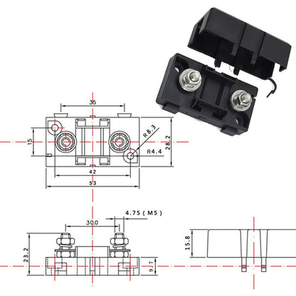 4 in 1 ANS-H Car Fuse Holder Fuse Box, Current:50A - Fuse by PMC Jewellery | Online Shopping South Africa | PMC Jewellery | Buy Now Pay Later Mobicred