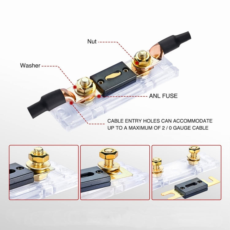 2 in 1 ANL Car Fuse Holder Electrical Protection Insulating Cover, Current:100A - Fuse by PMC Jewellery | Online Shopping South Africa | PMC Jewellery | Buy Now Pay Later Mobicred