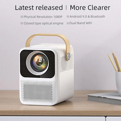 WOWOTO V1 3.97 inch TFT Display 1920x1080 4K 100ANSI RGB LED Smart Projector(UK Plug) - LED Projector by WOWOTO | Online Shopping South Africa | PMC Jewellery | Buy Now Pay Later Mobicred