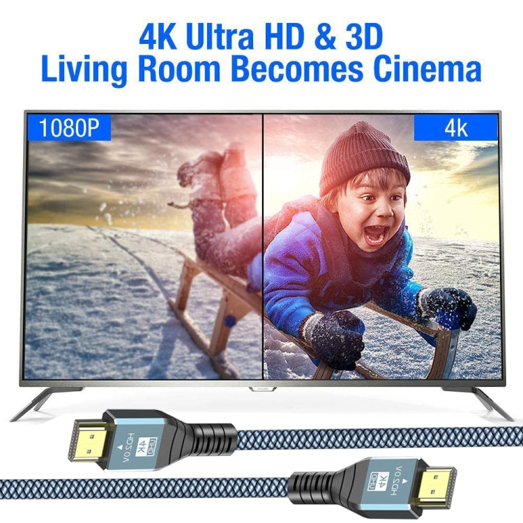 5m HDMI 2.0 Version 4K 60Hz HD Cable(Grey) - Cable by PMC Jewellery | Online Shopping South Africa | PMC Jewellery | Buy Now Pay Later Mobicred