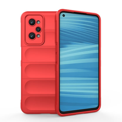 For Realme GT2 Magic Shield TPU + Flannel Phone Case(Red) - Realme Cases by PMC Jewellery | Online Shopping South Africa | PMC Jewellery | Buy Now Pay Later Mobicred