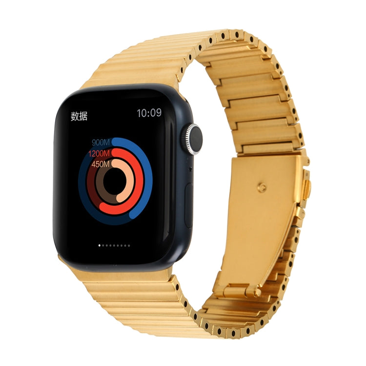 Ocean Metal Replacement Watch Band For Apple Watch SE 2023 40mm(Gold) - Watch Bands by PMc TechLife | Online Shopping South Africa | PMc TechLife | Buy Now Pay Later Mobicred