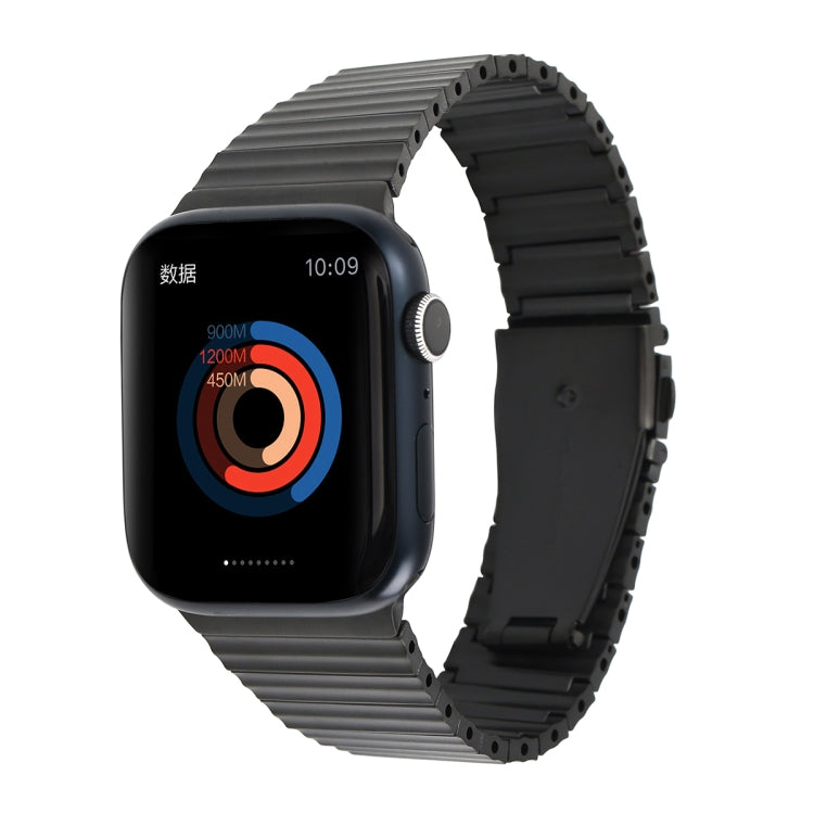 Ocean Metal Replacement Watch Band For Apple Watch Ultra 2 49mm(Black) - Watch Bands by PMc TechLife | Online Shopping South Africa | PMc TechLife | Buy Now Pay Later Mobicred