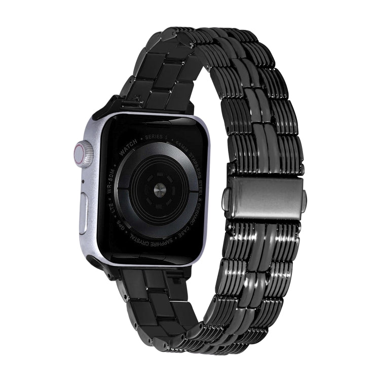 3-Beads Stripe Metal Watch Band For Apple Watch SE 2023 44mm(Black) - free shipping - PMc TechLife - Order now!