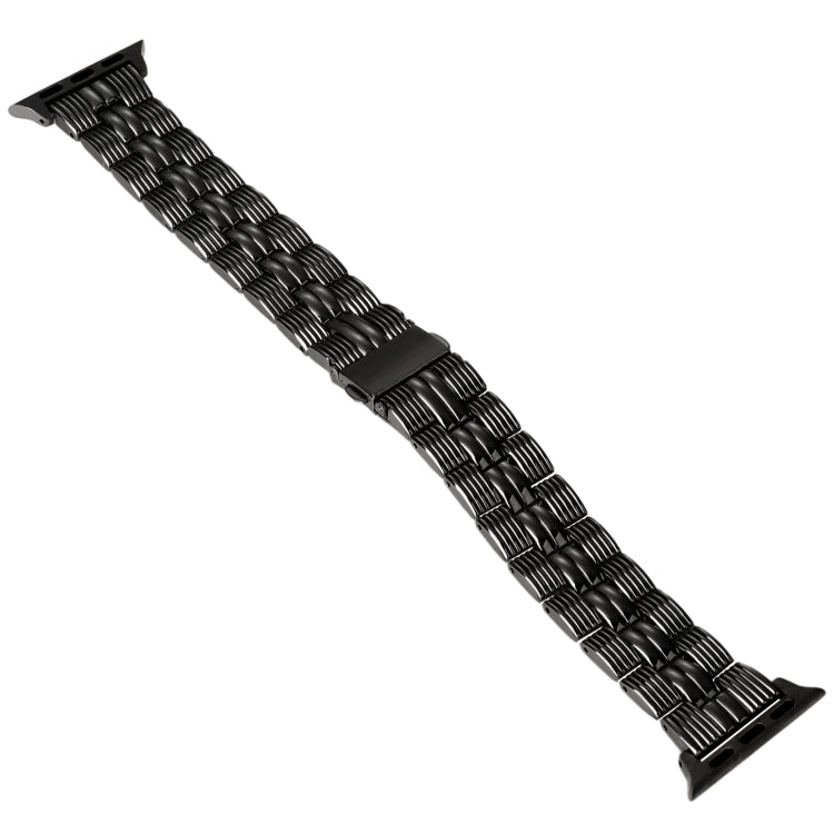 3-Beads Stripe Metal Watch Band For Apple Watch SE 2023 40mm(Black) - free shipping - PMc TechLife - Order now!