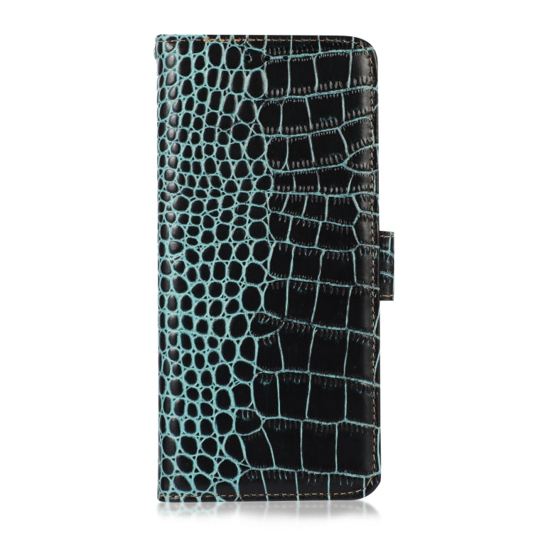 For Samsung Galaxy S24 Crocodile Top Layer Cowhide Leather Phone Case(Green) - Galaxy Phone Cases by PMC Jewellery | Online Shopping South Africa | PMC Jewellery | Buy Now Pay Later Mobicred